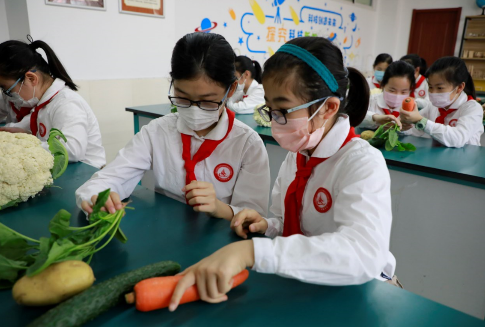 图4：学生研蔬菜.png